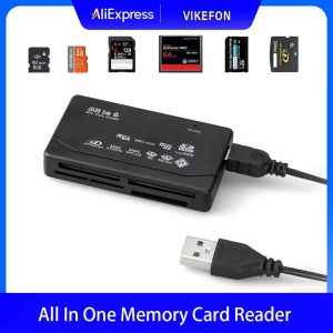 Lecteur de carte m&eacute;moire tout-en-un lecteur de carte externe USB SD SDHC Mini Micro M2 MMC XD CF lecteur pour MP3,appareil photo num&eacute;rique-- - Neuf