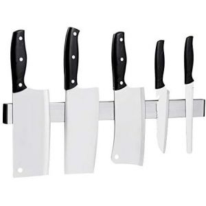 Bande Magnétique Autocollante Pour Couteau De 30 Cm - Sus304 - Porte-Couteau Magnétique Pour Mur - Bande Magnétique Sans Perçage - Argenté,30Cmcxdj - Neuf