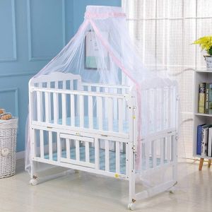 Kal-Moustiquaire De Lit B&eacute;b&eacute;, Tente De Lit De B&eacute;b&eacute; Moustiquaire D&ocirc;me Pour B&eacute;b&eacute; Enfant, Couverture De Moustiquaire Pliable Pour Les Cr&egrave;ches, Lit &Agrave; Baldaquin,1.6mx4.5m - Neuf
