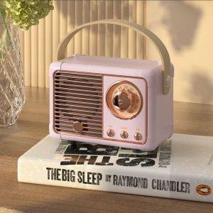 Enceinte Bluetooth r&eacute;tro, d&eacute;coration vintage, enceinte Bluetooth sans fil portable, style r&eacute;tro mignon pour cuisine, bureau, chambre, bureau, f&ecirc;te, ext&eacute;rieur, accessoires kawaii pour iPhone et Andro - Neuf