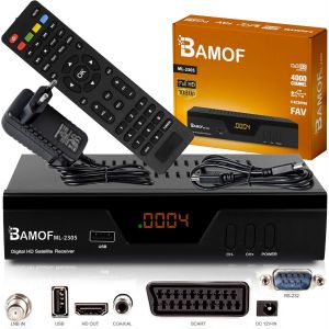 VornixorSarlshop-Bamof 2305 R&eacute;cepteur Satellite num&eacute;rique &iquest; (HDTV, DVB-S/S2, HDMI, p&eacute;ritel, 2 x USB 2.0, Full HD 1080p) Pr&eacute;programm&eacute; pour Astra Hotbird Tursat Classe &eacute;nerg&eacute;tique A+++ - Neuf