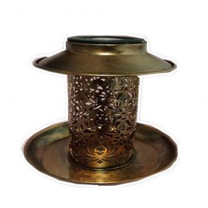 Hjlian Mangeoire A Oiseaux Solaire Suspendue 2 En 1, Lampe De Jardin Solaire Etanche - Neuf