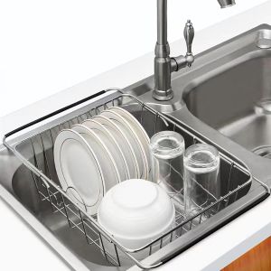 Tianyi-&Eacute;gouttoir &Agrave; Vaisselle Extensible Pour &Eacute;vier Ou Comptoir, Id&eacute;al Pour Assiettes Et Petits Plats - Neuf