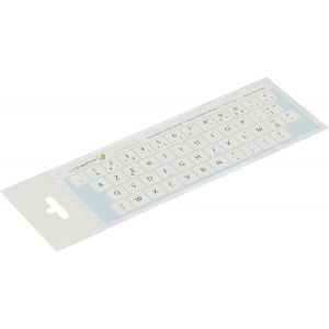 KAL-&reg; 14X14 Mm - Autocollants Fran&ccedil;ais Azerty - Pour Claviers Pc Et Ordinateur Portable - Avec Stratifi&eacute; Mat R&eacute;sistant Aux Rayures | French Keyboard Stickers | Couleur: Blanc - Neuf