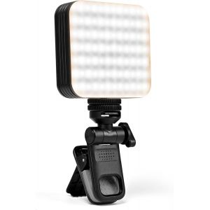 LORANKA-Lampe &agrave; Selfie Portable pour Phone 120 LED CRI 95&iquest; 2500-9000k Panneau LED Lumiere Photo 2000mAh Batterie Rechargeable Lampe Vid&eacute;o pour iPhone/Laptop/Tiktok/Youtube/Vid&eacute;oconf&eacute;rence (D12S-1P) - Neuf