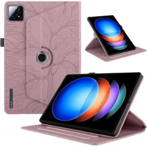 Coque pour Tablette Xiaomi Pad 6S Pro 12.4"" 2024 PU Cuir 360&iexcl;&atilde;Rotatif Multi-Angle Stand Flip Protection Housse Xiaomi Pad 6S Pro 12.4 Rotating Cover Tablette Etuis Xiaomi Pad 6S Pro,Rose Gold - Neuf