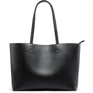 Sac À Main Pour Femme, Grand Sac Cabas En Cuir Synthétique, Étanche, Avec Fermeture Éclair, Pour Le Travail, Les Voyages, Le Shopping, L'École[H235] - Neuf