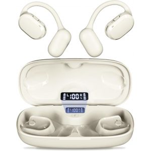 &Eacute;couteurs &Agrave; Oreilles Ouvertes, &Eacute;couteurs De Sport Sans Fil Avec Double Microphone Hd Avec &Eacute;tui De Charge 40H, &Eacute;tanch&eacute;it&eacute; Ipx7, Casque Bluetooth 5.4 Avec Crochets Auriculaires Pour Le Travail, - Neuf