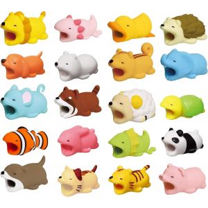 20 Pack Silicone Cable Protector for Pets Cable Break Protection Prevent Cable Breakage Suitable for Most Cell Phone Data Line - Neuf