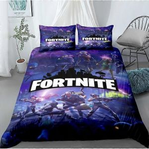 Parure De Lit Trois Pieces En Duvet Et Brosse, Impression Numerique 3d, Serie Animee De Basket-Ball - Neuf