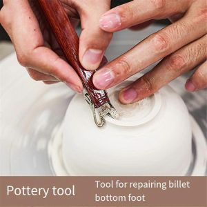 Outil En C&eacute;ramique Fond Coupe Couteau Cercle Semelle Modification Pied &Eacute;bauche R&eacute;paration Gravure Texture Mod&eacute;lisation Artisanat Supplie S - Neuf