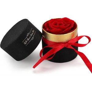 Rose Éternelle, Cadeau Femme Noël, Cadeau Fleur De Rose Conservée À La Main, Rose Stabilisée Rouge Roses Infinity, Cadeau Pour Maman, Petite Amie, Mariage, Anniversaire, Saint-Valentin - Neuf