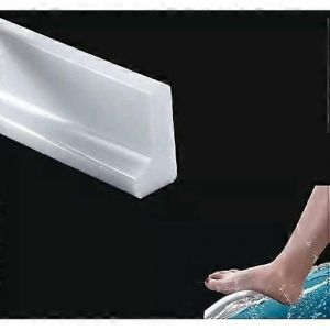 2m / 78 Pouces Silicone Seuil De Douche Barrière D'eau Salle D'eau Sol Barrière D'eau Salle De Bain Barrage Douche Baignoire - Neuf