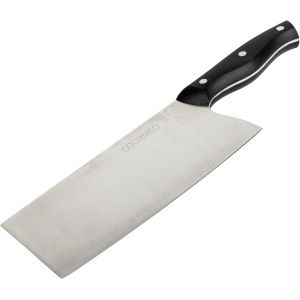 Jexnovashop-Couteau De Chef Chinois - 33,1 X 13 X 3,6 Cm - Grand Couteau De Cuisine En Acier Inoxydable - Couteau Hachoir Couperet Chinois Pour Viande L&eacute;gumes Herbes Aromatiques - Neuf