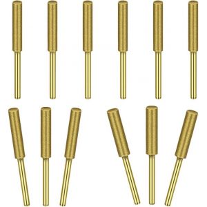 Affûtage de chaîne de tronçonneuse 12 pièces Lime de tronçonneuse dure plus longtemps Tailles assorties 5/32" 3/16" 7/32" pour affûter les lames de tronçonneuse rapidement et facilement - Neuf