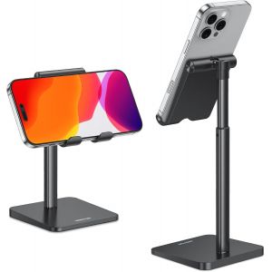 Kal-Support Téléphone Portable, Support Smartphone Vertical Bureau, Support Dock Téléphone En Hauteur Pour Iphone 13 Pro/13/12 Mini/12 Pro/12, D`Autres Smartphones, Noir - Neuf