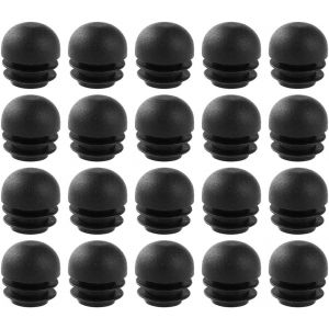 Lot De 20 Bouchons Ronds En Plastique Pour Pieds De Chaise, 25 Mm, Embouts De Protection Bomb&eacute;s Pour Pieds De Meubles - Neuf