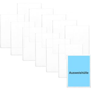 Lot De 12 Pochettes Transparentes Pour Carte D'identit&eacute; A7,78 X 110 Mm,Pour Cartes De Cr&eacute;dit,Cartes De Cr&eacute;dit,Cartes De Transport,Pour Cartes D'identit&eacute;,Cartes Bancaires - Neuf