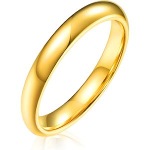 Tianyi-Bijoux Bague Homme Femme Anneau Inox Fiançaille Mariage 4mm Taille Au Choix 51-65 - Neuf