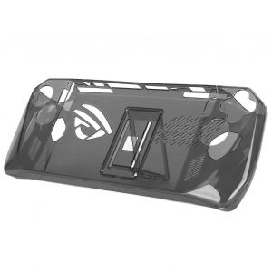 Console De Jeu &Eacute;tui Transparent Antichoc Emp&ecirc;chant Le Glissement Housse De Protection En Tpu Avec Support Pour Asus Rog Ally Handheld 2023 Transparent Noir - Neuf