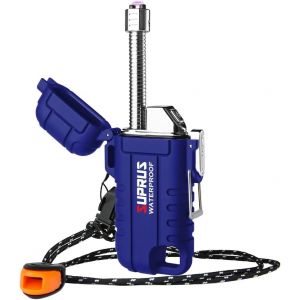 Eryi-Briquet Étanche Et Coupe-Vent - Briquet Plasma - Rechargeable - Usb-C - Avec Col Extensible Et Flexible - Pour L'extérieur, Le Camping, La Cuisine - Neuf