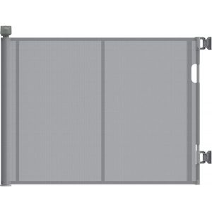 Barri&egrave;re De S&eacute;curit&eacute; R&eacute;tractable 0-140 Cm,Barriere De Securite Enfant Extensible,Barriere De Securite Enroulable Pour Escaliers Et Couloirs Scalier Pour B&eacute;b&eacute;s Enfant Et Chiens Gris - Neuf