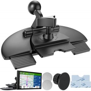 Support de GPS Voiture Rempla&ccedil;able Fente CD, Support de t&eacute;l&eacute;phone de voiture de rechange pour CD, Joint &agrave; Rotule de 17,2 mm, Support T&eacute;l&eacute;phone Voiture Adaptateur de Fente CD pour Carplay &Eacute;cran - Neuf