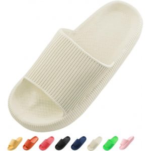 Kalanka-Claquettes Femme Chausson Homme Confortables Pantoufles Semelle Épaisse Eva Cloud Slippers Séchage Rapide Claquette Douche Antidérapant Chaussons De Bain/De Plage - Neuf