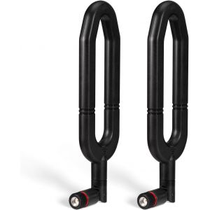 Antenne WiFi Double Bande 2.4GHz/5GHz 6dBi Gain Connecteur RP-SMA Mâle pour Carte Réseau WiFi/Routeur/Adaptateur USB/Caméra de Surveillance (2 Pièces) - Neuf