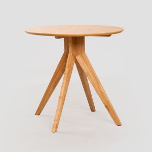Table Ronde En Bois (Ø80 Cm) Sekiz Bois Naturel - Neuf