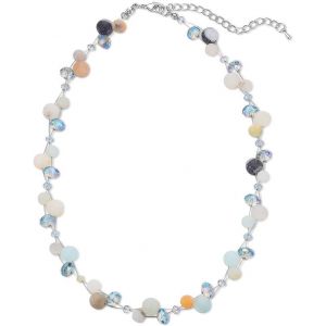 Kal-Collier Court En Perle Et Cristal Pour Femme Avec Cha&icirc;ne En Argent Bijoux De Boh&egrave;me Faits &Agrave; La Main Cadeau Fete Des Meres Pour Maman - Neuf