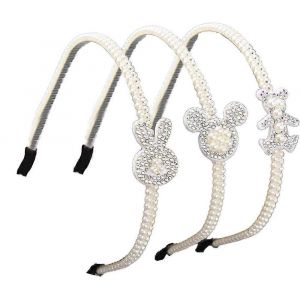 3pcs Blanc Faux Perle Bandeaux Cheveux Mari&eacute;e Cerceau De Cheveux De Mariage Accessoires De Cheveux Perle S Forme 1 - Neuf