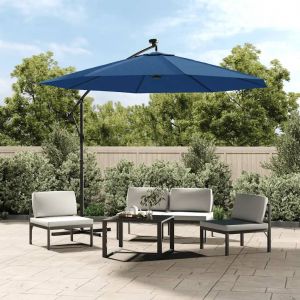Prolenta Premium - Tissu De Remplacement Pour Parasol D&eacute;port&eacute; Bleu Azur&eacute; 300 Cm - Neuf