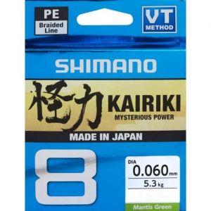 Shimano Kairiki 8 - Mantis Green 150 M 0.10 Mm - 150 M Tresse De P&ecirc;che Ligne Multibrins Pe Dyneema Bobine Spinning Carpe Mer - Neuf