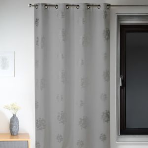 Rideau D'ameublement Imprim&eacute;s Motifs Argent - Neuf