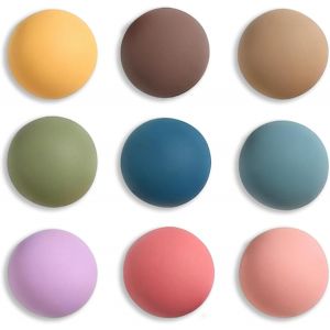 KALANKA-Rond Aimant Frigo, 9 Color&eacute;s Aimant Puissant Magn&eacute;tique Tableau Blanc Tout Petits Aimants D&eacute;coratif Aiment R&eacute;frig&eacute;rateur Magnets Enfant pour R&eacute;frig&eacute;rateur Calendrier Casier Note Cuisine Burea - Neuf