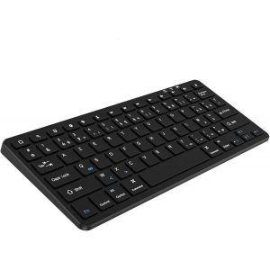 KAL-Clavier Compatible Avec Ipad 10.2'/9.7', Ipad Pro 11'/12.9',Air/Mini/Iphone,Clavier Bluetooth Sans Fil Pour Windows,Ios,Android (Noir) - Neuf