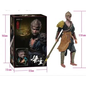 Pop39592-17,8 Cm Wukong - 2024 Nouvelle Figurine Wukong Noire De 17,8 Cm, Figurines Pigsy Gk, Collection Ornement, Cadeaux, Mod&egrave;le En Pvc, Jouets Pour Gar&ccedil;ons, D&eacute;coration De Bureau - Neuf