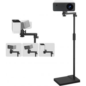 VornixorSarlshop-Support videoprojecteur, support projecteur, r&eacute;glable en hauteur, pied videoprojecteur pivotant &agrave; 360&deg;, support videoprojecteur sur pied, tige de support en m&eacute;tal &eacute;pais, base en m&eacute;ta - Neuf