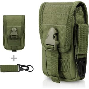 ERYI-Pochette Téléphone Portable Tactique Sacoche Ceinture Homme Poche Molle Edc Gadget Étui Pour Téléphone Militaire Mini Sac Ceinture Tactique Pour Sport Plein-Air,Avec Porte-Carte - Neuf