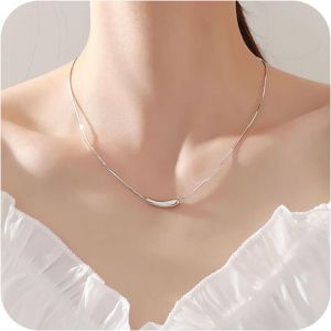 Kal-Collier Boho Barre Incurv&eacute;e Choker Collier Pendentif Barre Horizontale Vintage Dor&eacute; Collier Barre Minimaliste Collier Barre G&eacute;om&eacute;trique Bijoux Pour Femmes Et Filles - Neuf