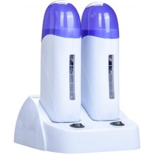 Asfasfq-Double Chauffe Cire Tiède Roll On Kit De 2 Emplacements Épilation Esthétique Appareil - Neuf
