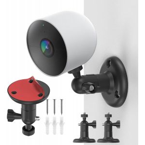 Support de caméra autocollant avec filetage 1/4-20 pouces,support mural pour Ring Stick Up Cam Battery 2nd Gen,Arlo Ultra 2,Arlo Essential Spotlight,support de caméra de surveillance réglable à 360° - Neuf