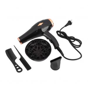 Seche-Cheveux Professionnel Sk-3801 2000 W, Souffleur D'air Chaud Et Froid A Anions, Pour Salon De Coiffure, Prise Ue 220 V, Noir - Neuf