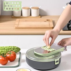 Chenquansarl-Coupe-Légumes, Trancheuse Multifonctionnelle Pour Légumes Et Découpeuse, Coupe Multifonction 9 En 1 Pour Répondre À Différents Besoins De Coupe - Neuf