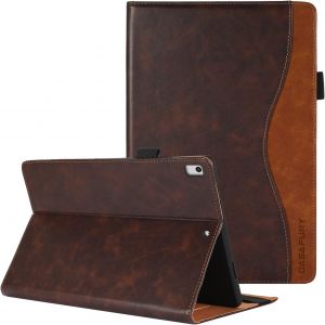 Kal-Coque Pour Ipad 9.7 Pouces 2018/2017(6ème / 5ème Génération), Coque Ipad Air 1/2, Ipad Pro 9.7 Étui De Protection Cover Case Cuir Pu Housse Étui Avec Veille/Réveil Automatique, Marron - Neuf