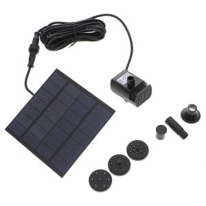 Pompe à eau solaire submersible écologique de 1,2 W pour fontaines, bassins et bains d'oiseaux ¿ Aucune batterie requise - Neuf