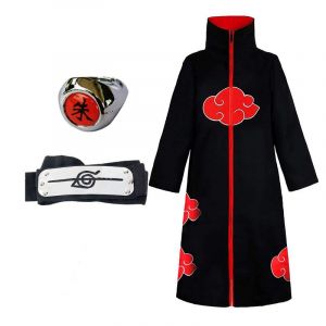 Costume D'halloween, Costume De Cosplay Naruto, Organisation Akatsuki, Cape De Nuage Rouge, Personnage D'anime - Neuf