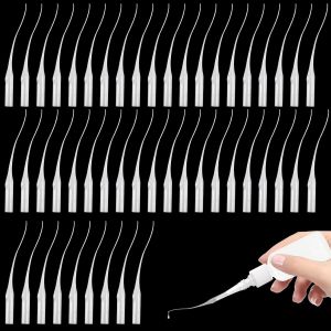 300 Pcs Micro-Embouts de Colle,Micro-pointes de Colle Plastique,Embouts de Bouteilles de Colle,Distributeur Applicateur de Pr&eacute;cision d'Extension de Colle pour Bouteille de Compte-Goutte - Neuf