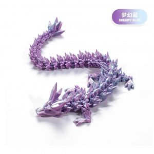 Decoration d'impression 3D articulee mobile en cristal, decoration de dragon, costume fait a la main, decoration de dragon - Neuf